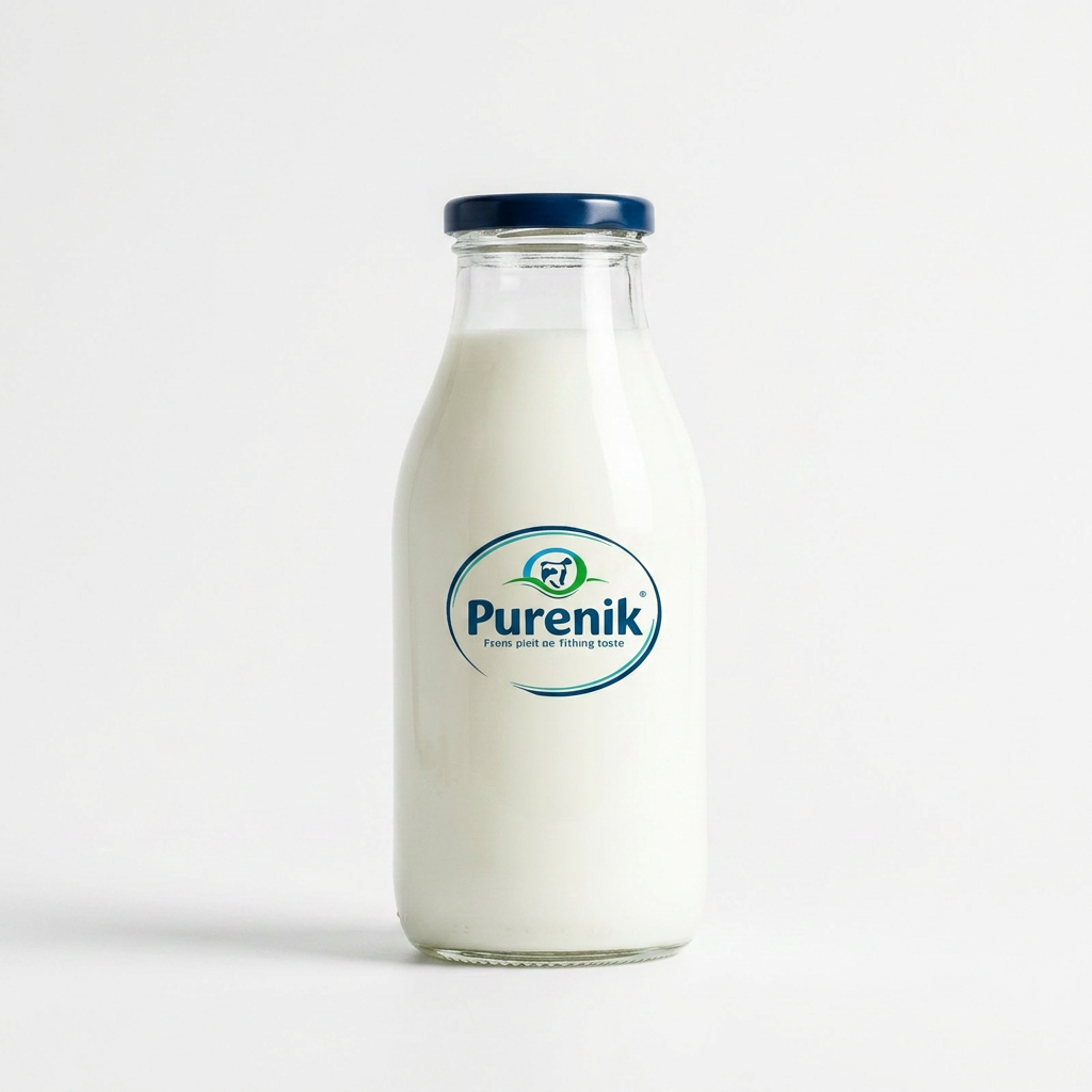 Cow Milk (500ml) in premium glass bottle